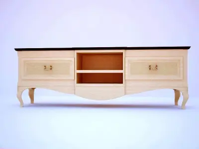 Sleek elegance TV stand by Modenese 3D model