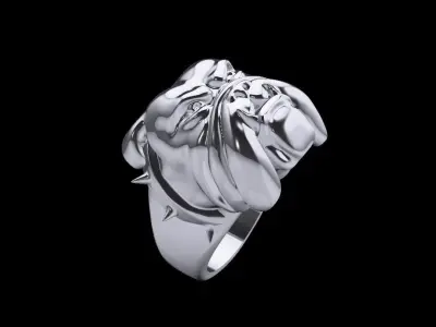 PUG RING 3D print model