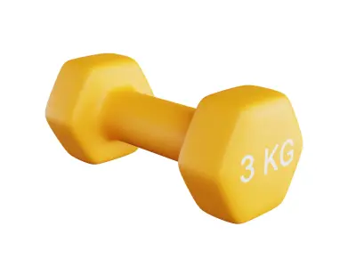 3 Kg Dumbbell 3D model