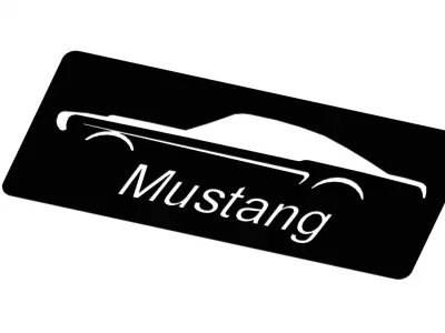 Mustang decor 3D print model