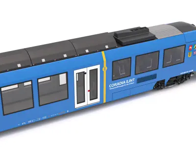 Alstom Coradia iLint 54 Hydrogen Train 3D model