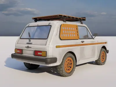 Lada NIVA Low-poly 3D model