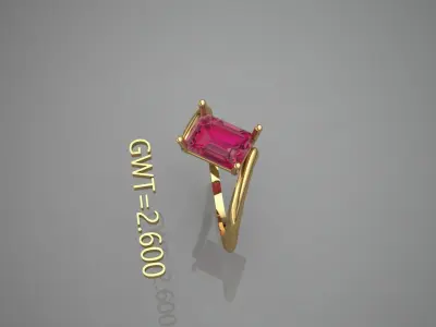 FASION  RING 3D model 2
