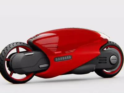 CONCEPT BIKE DS-500   RIGGED 3D model