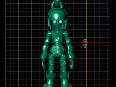 Golden Glaze pentant 3D print model