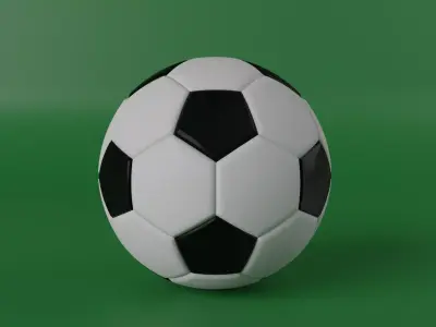 Soccer Ball Low-poly 3D model