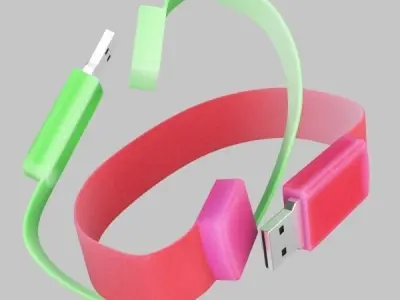 Sport Bracelet Style USB Blender Free 3D model