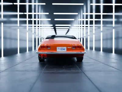 Maserati Ghibli 1976 Coupe Vintage Sports Car 3D model