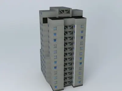 Hotel in Kaunas Free 3D model