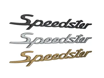 Speedster nameplate Porsche 3D print model