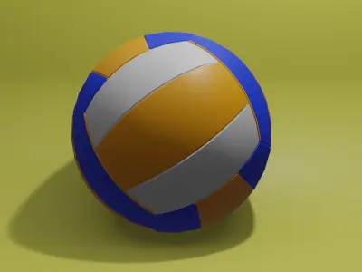 Volleyball Ball  Low-poly 3D model
