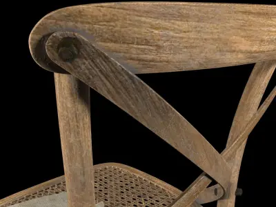 French Bistro Chair 3D model