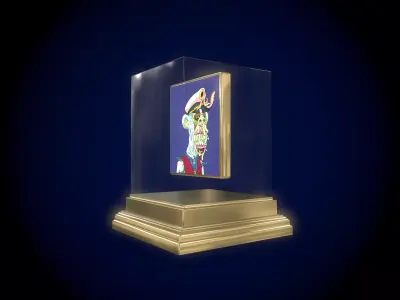 Mutant Ape 27 Gold Club Low-poly 3D model