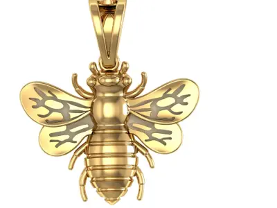 honey bee pendant 3D print model
