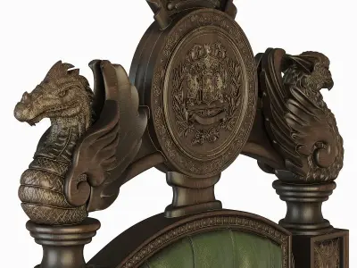 Gothic Throne 3D model