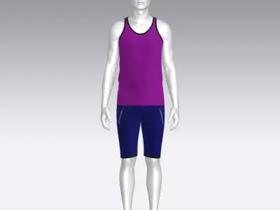 Sport Suit Low-poly 3D model shop