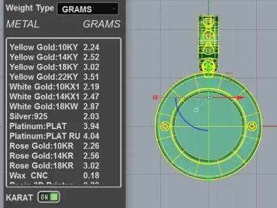  Customizable engraved Round Medallion Pendant 3D print model
