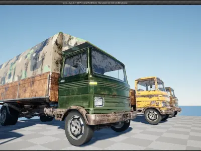 Truck Levo L2150 - Unreal Engine Project Low-poly 3D model