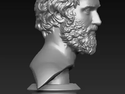 Roman Bust 3d model 3D print model
