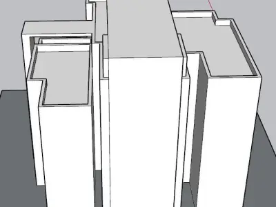 Luxury Coastal Resort Hotel 3D Model 3D model