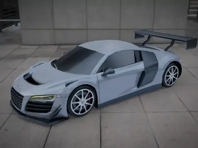 Audi R8 LMS Low-poly 3D model