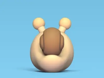 Round Snail 3D print model