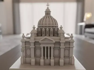 baroque architecture 3D print model
