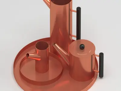 Kaikado Tea Set 3D model