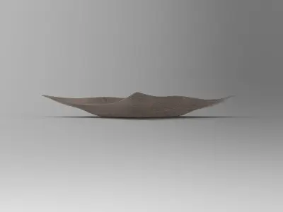 Accessory Plate Low-poly 3D model