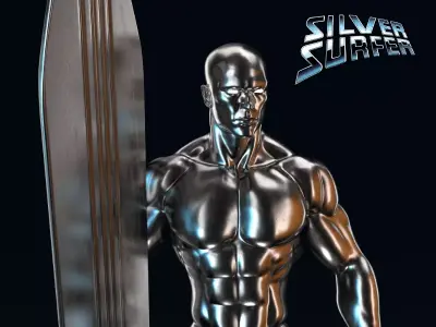 SILVER SURFER Free 3D print model
