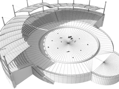 Dolphins Park 3D model