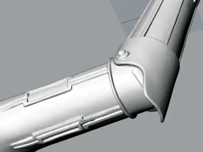 C-3PO Arm 3D scan 3D print model Free 3D print model