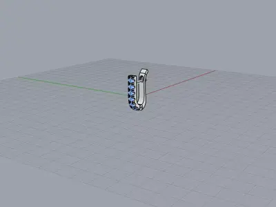 Beautiful earing u pave setting 3D print model