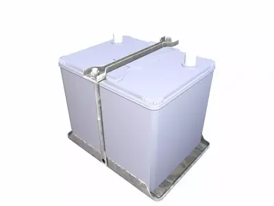 Car Battery Low-poly 3D model