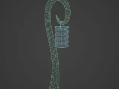 Fantasy Lamp Lantern Low-poly 3D model