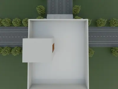 five floor house design 3D model