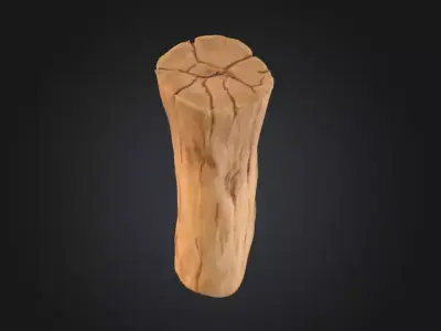 Log Standstill Low-poly 3D model