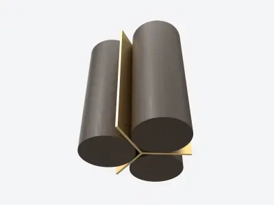 Side Table Baker Cylinder 3D model