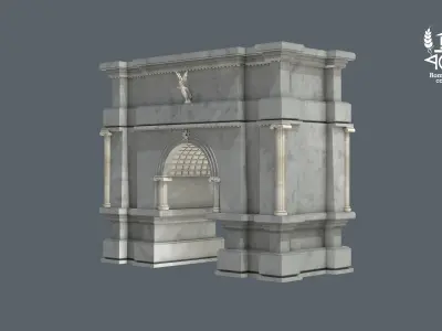 Roman Island Portal 3D model