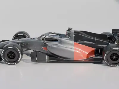 Audi Formula 1 team 2026 car 3D model