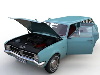 HOLDEN HG KINGSWOOD WAGON 1970 3D model