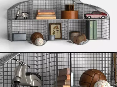 SHELF CAR ZINC 3D model