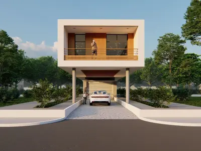 MODERN SMALL HOUSE 3D model
