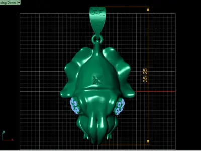 JELLYFISH PENDANT 3D PRINTABLE MODEL  3D print model