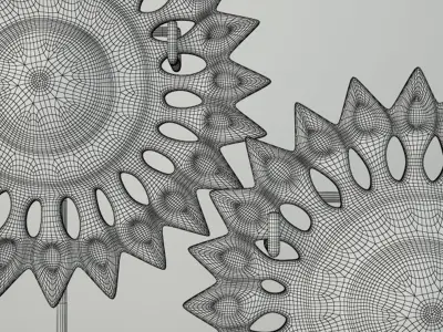 Thai Ceiling Decorations 3D model