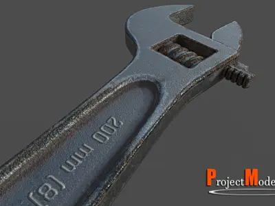 Wrench-Version-001 wrench Low-poly 3D model