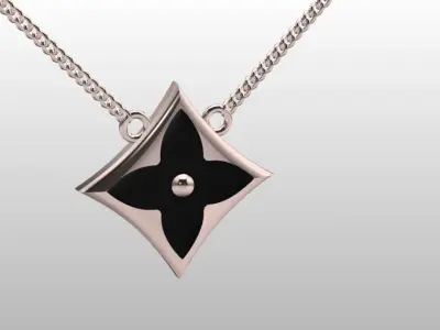 lv enamel necklace 3D print model