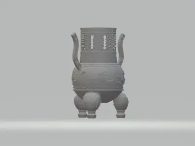 Chinese Ding Furnace Incense 3D print model