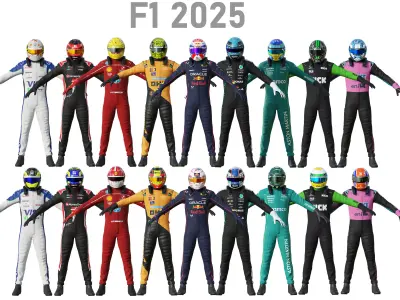 F1 Race Suit Pack 2025