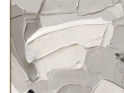 Plaster two square photo frames 48 Low-poly 3D model